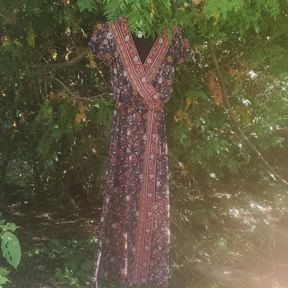 Xhilaration Multicolor Floral Maxi Dress